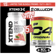 [15% Off-Bundle Deal] Cellucor *New* C4 Pre Workout (50 Servings) + Xtend BCAAs (90 Servings)